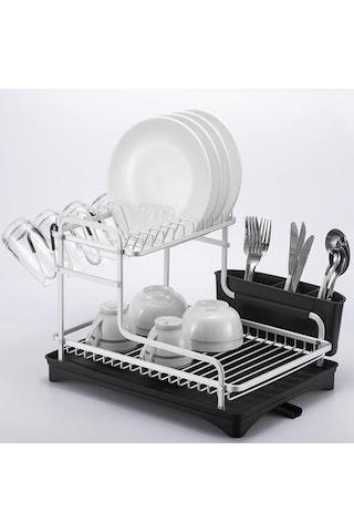 Gümüş Alüminyum Alaşımlı Bulaşık Rafı Süzgeç Mutfak Depolama Kurutma Raf Tepsisi Aşırı Lavabo Gereçleri Tutucu Drenajı Raflar Ve Amp Tutucular -