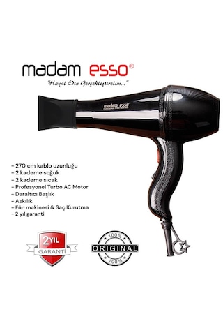 Madam Esso Mdm-9600 Profesyonel Fön Makinesi & Saç Kurutma Makinesi