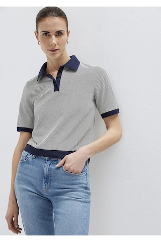 Mavi - Çizgili Lacivert Polo Tişört 1614310-86625