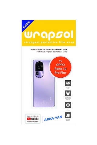 Oppo Reno 10 Pro Plus Mat Arka Ve Yan Kaplama Poliüretan Film