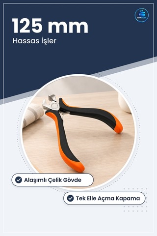 Mini Yaylı Kerpeten 125 Mm Alışımlı Çelik Tel Kesici Hassas El Al