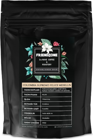 Colombia (Kolombiya) Medellin Yöresel Filtre Kahve 250 G Colombia (Kolombiya) Medellin Yöresel Filtre Kahve 250 G
