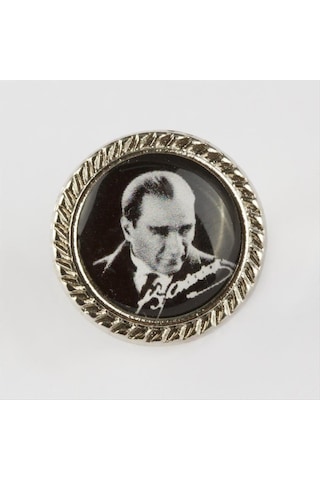 Csmtex 1 Atatürk Yaka Rozet-gümüş Rengi Çok Renkli 38322512