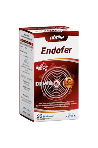Nbt Life Endofer Demir 30 Kapsül Nbt Life Endofer Demir 30 Kapsül