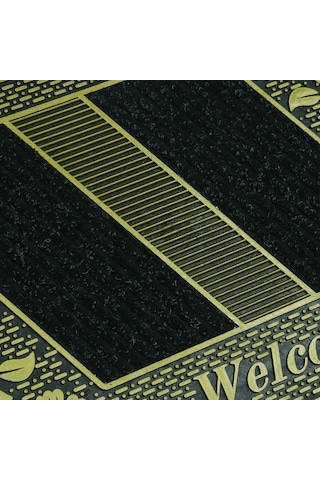 Welcome Yazılı Toz Tutma Özellikli Kauçuk Kapı Önü Paspası (507926536)