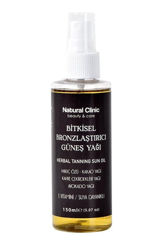Natural Clinic Bitkisel Bronzlaştırıcı Güneş Yağı 150 ML