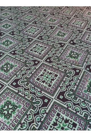 Uşak Dokuma Kilim 180x280cm Yeşil - Beyaz