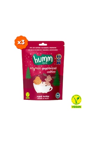 Organik Vegan Zencefilli Ve Tarçınlı Kurabiye - 3 Adet 165 G