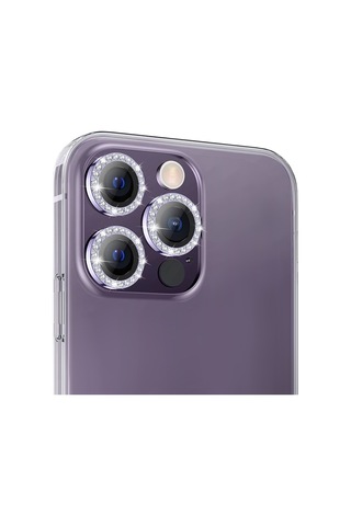 Buff Apple Uyumlu iPhone 14 Pro / 14 Pro Max Diamond Lens Koruyucu