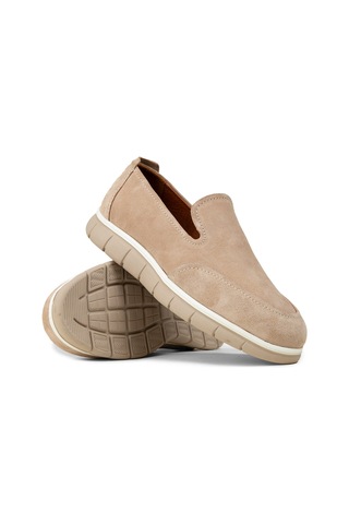 Deery Erkek Hakiki Süet Bej Loafer Ayakkabı - 02044mbeje01