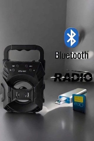 Buğz Işıklı Bluetooth Hoparlör Müzik Ve Renkli Işık Taşınabiilir