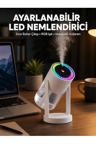 Rgb Işıklı Hava Nemlendirici Ultrasonik Teknoloji Ve Portatif Tasarım Yeni Nesil