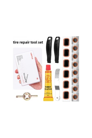 Mufunye Lebaik Bisiklet Lastik Tamir Seti: Dağ Ve Yol Bisikletleri İçin Taşınabilir Patçalar, Jöle Ve Araçlar İle Hızlı Tamir