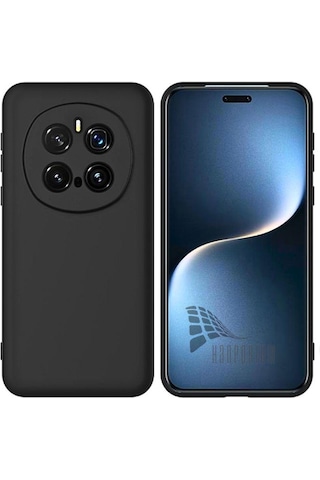 Honor Magic 7 Pro Uyumlu Silikon Kılıf - Kamera Korumalı Esnek Pastel Renk Kapak - Siyah