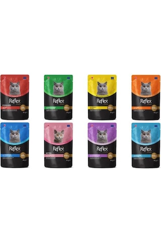 Reflex Plus Pouch Kedi Yaş Mama Çeşitleri 85 Gr X 8 Adet Reflex Plus Pouch Kedi Yaş Mama Çeşitleri 85 Gr X 8 Adet