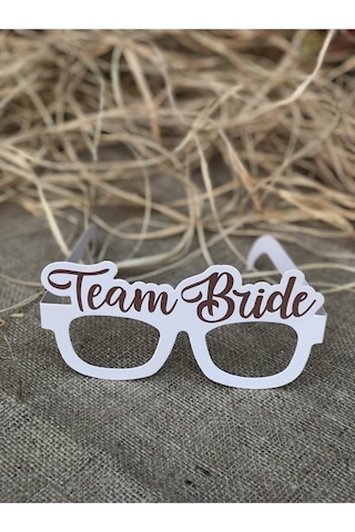 8 Adet Bride To Be Konsepti Gözlük Beyaz Rose Gold "team Bride" Bekarlığa Veda Nedime Partisi
