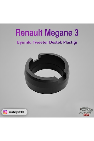 Renault Megane 3 Uyumlu Tweeter Destek Plastiği Hoparlör Yuvası / Aparatı