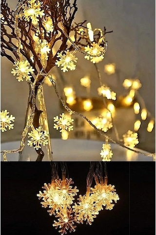 Kenpazar Kar Tanesi 20'li Pilli Led 2 Metre Çok Renkli