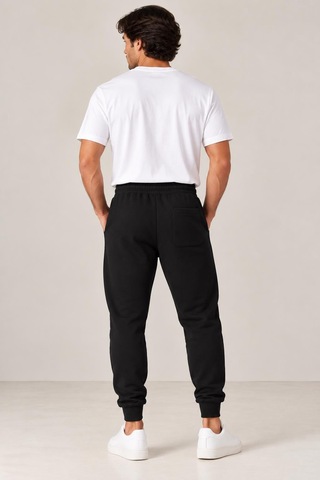 Alexandergardi İçi Polar Dokulu Jogger Pantolon Siyah