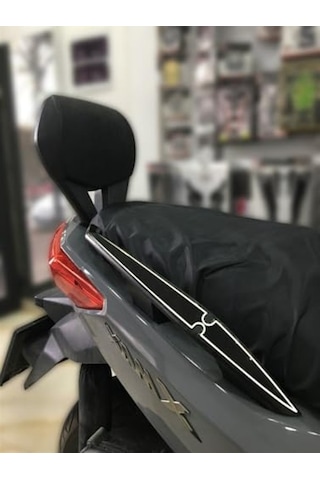 Kuyruk Koruyucu Pad, Siyah Beyaz Renk, Yamaha Xmax 250 İçin