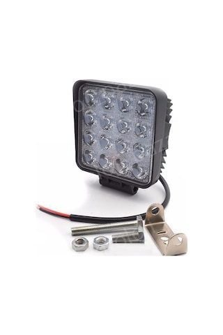 16 Ledli Çalışma Lambası Kare Off Road 12v-24v