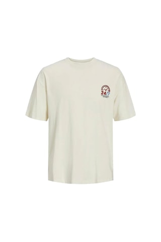 Jack & Jones Jortoast Tee Ss Crew Neck Erkek T-shirt 12254168-buttercream-gri