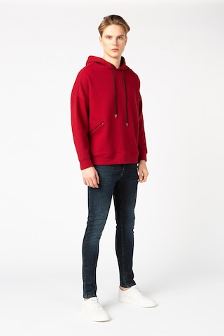 Vigoss Erkek Kapşonlu Sweatshırt 62170-00377 - Bordo