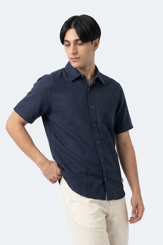 Slazenger Kırtıda Erkek Indigo Gömlek