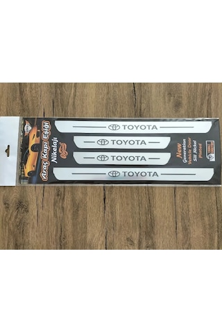 Toyota Uyumlu Özel Kapı Eşik Yazısı Krom Toyota Uyumlu Özel Kapı Eşik Yazısı Krom