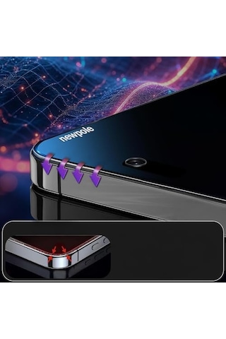 iPhone Uyumlu 16 İçin Ekran Koruyucu Otomatik Hizalama Aparatlı Kolay Kurulum Kiti Toz Bırakmaz Parmak İzi Karşıtı Tam Kaplayan Hayalet Ekran Koruyucu Kırılmaz Cam