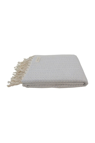 2'li Set Peştemal Plaj Havlusu , %100 Pamuk , Xxl 100x180cm, Marmaris, Gri Mor