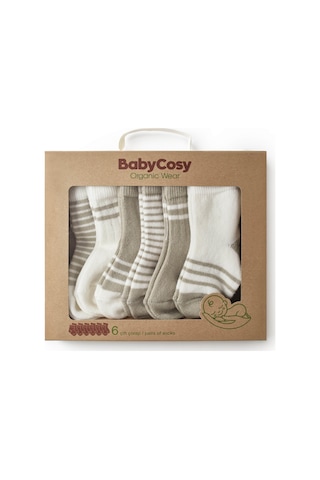 Csyc1002 Bebek Çorap %100 Organik Pamuk Bebek - Yenidoğan - Csyc1002 Yeşil