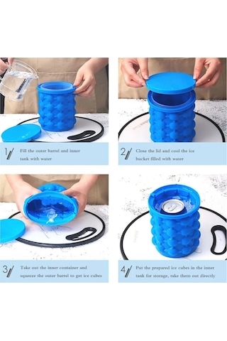 Upeka İce Cube Marker Genie Silikon Buz Kovası