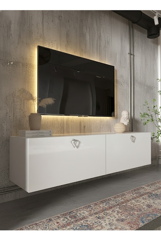 Resital Tv Ünitesi S1245-1 Beyaz Beyaz