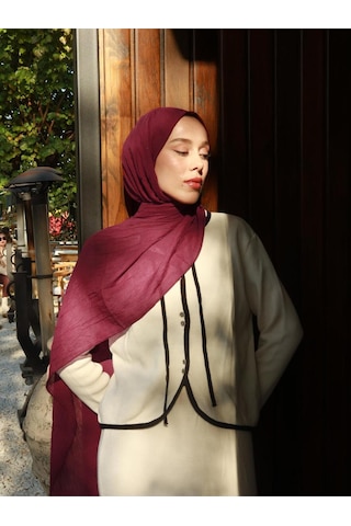 Moda Kaşmir Modal Kraş Şal Serisi MÜRDÜM