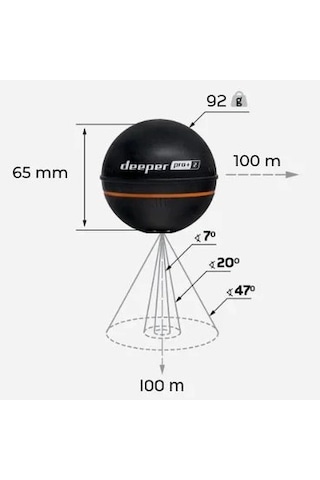 Deeper Smart Sonar Pro+2 Balık Bulucu