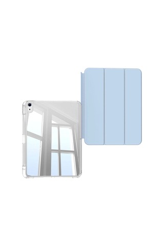 Apple Uyumlu iPad, Air 11 2024 Kılıf Magnetik Ayrılabilen Kalem Bölmeli Airbagli Redclick Tablet Kılıfı