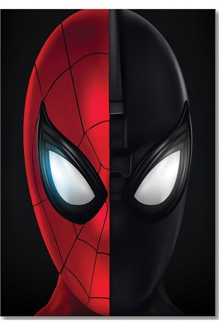 Cakasepetim Spider-man Evden Uzakta İki Yüz Ahşap Mdf Tablo