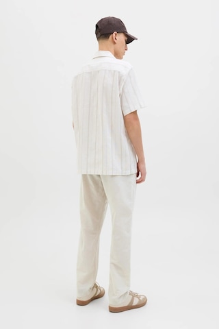 Jack & Jones Jpstkane Summer Linen Blend Erkek Jogger Keten Karışımlı Yazlık Pantolon Krem