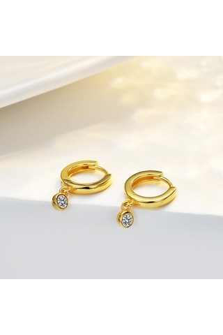 Altın Bague Ringen S925 Gümüş Kadın Kabarcık Saplama Küpe Basit Düğün Mosan Elmas Kaplama 14k Altın Küpe