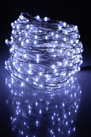 Peri Led Işık 5 Metre Beyaz Dekor Lambası 50 Ledli Çok Renkli
