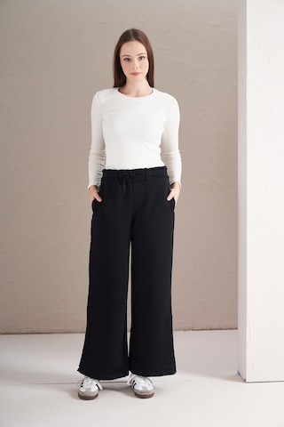 3 İplik Şardonlu Eşofman Siyah Siyah