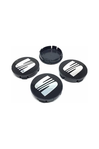 Jant Göbeği Seat 65/62 62Mm Yuva 4'Lü Set Siyah