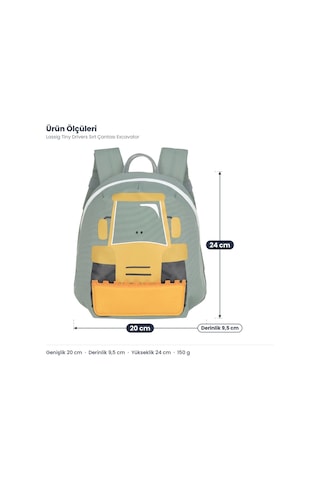 Lassig Tiny Drivers Sırt Çantası Excavator Sarı