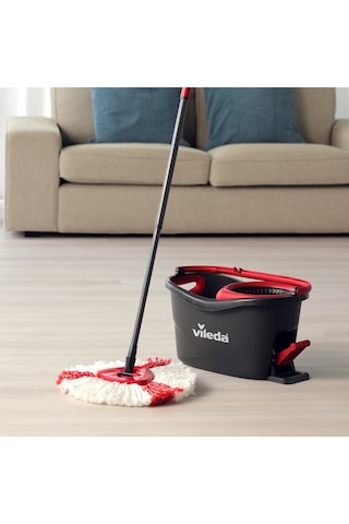 Vileda Turbo 2in1 Pedallı Temizlik Seti + Turbo Üçgen Mikrofiber Yedek Paspas
