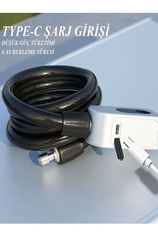 Akıllı,parmak İzli,çelik Halatlı Bisiklet/scooter Kilidi