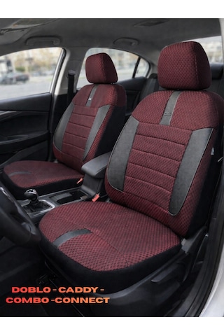 Ford Focus Titanyum Hachback Sedan 2013 2+1 Ticari Aracınıza Uyum Sağlayan Oto Koltuk Kılıfı -bordo Ticari