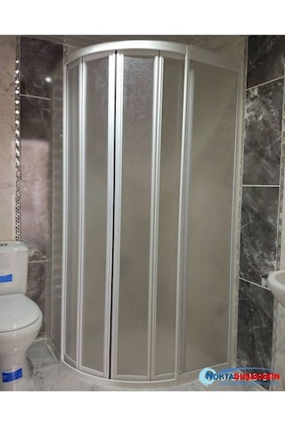 Nokta Duşakabin 80 x 80 Oval Teknesiz Mika Duşakabin Nd407 Şeffaf