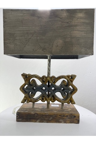 Bıev Qj52 Abajur Vintage Ahşap