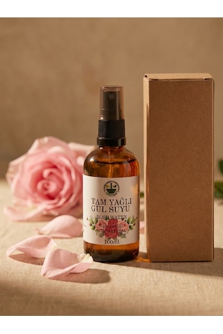 Yağı Alınmamış Saf Gül Suyu Gül Hidrosolü Rosa Damascena Tonik 100 Ml